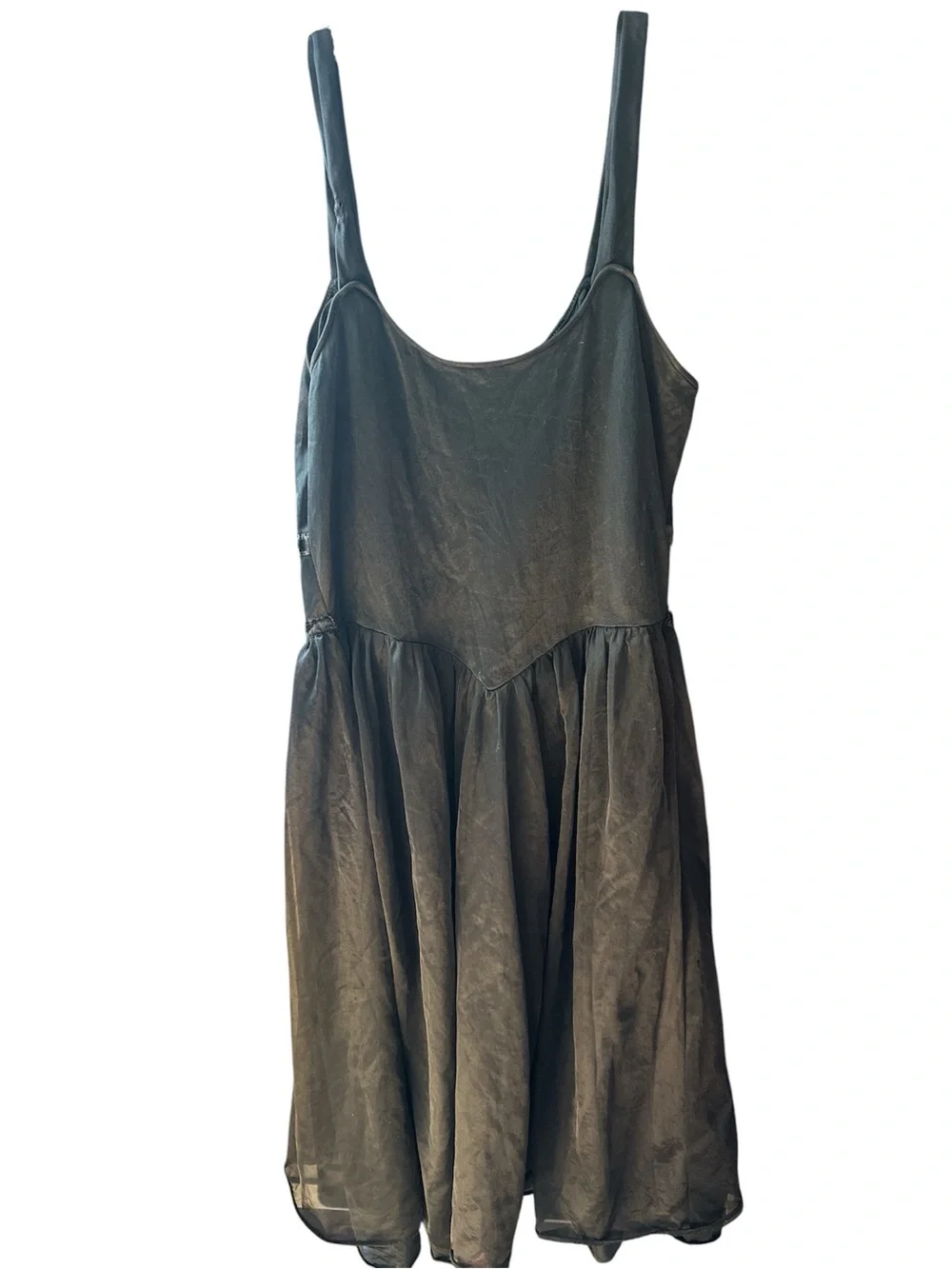 Vintage black Sleeveless Chemise Dress - Picture 2 of 5